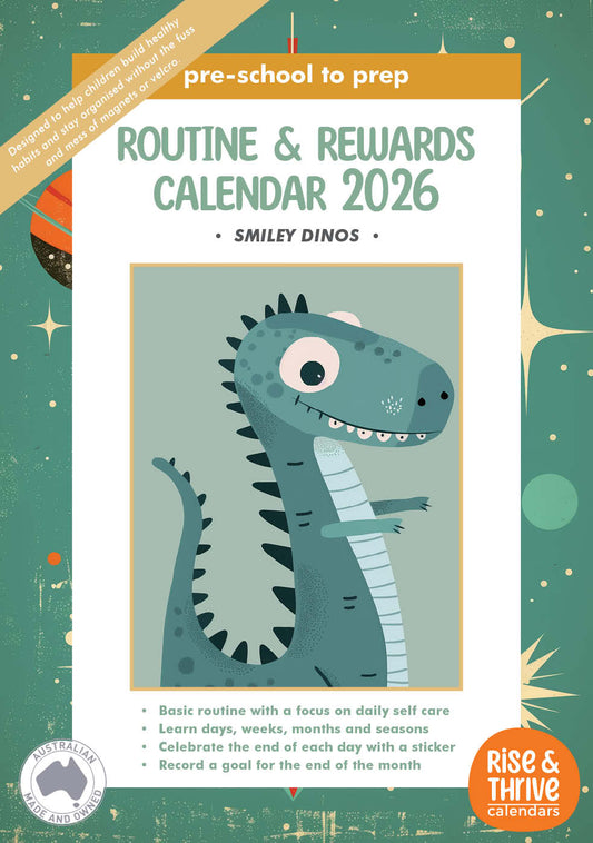 Pre-school to Prep 'Smiley Dinos' Calendar